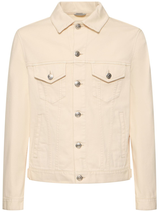 Cotton blend bull denim jacket - Thumbnail 1