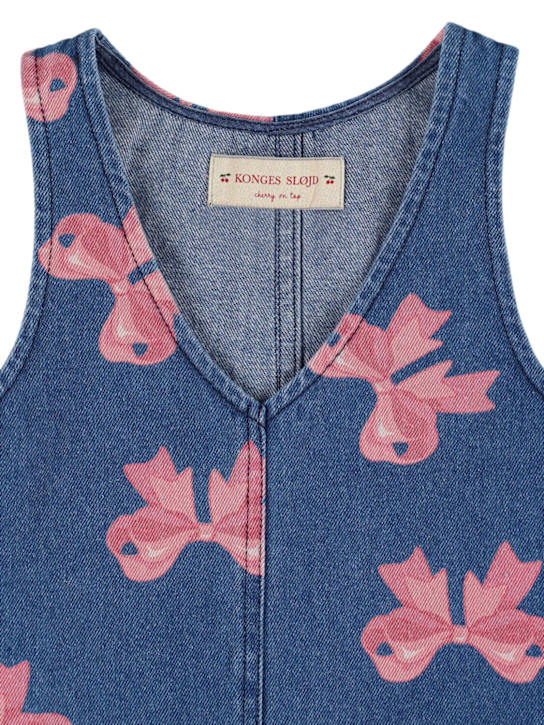 Konges Sløjd: Vestito in denim di cotone stampato - kids-girls_1 | Luisa Via Roma