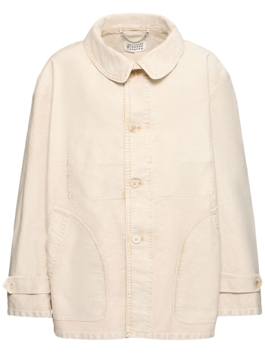 Maison Margiela: Cotton casual jacket - men_0 | Luisa Via Roma