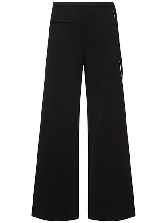 MM6 Maison Margiela: Unbrushed straight sweatpants - women_0 | Luisa Via Roma