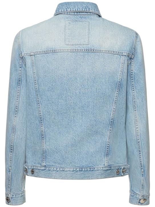 Brunello Cucinelli: Cotton denim jacket - Denim Chiaro - men_3 | Luisa Via Roma