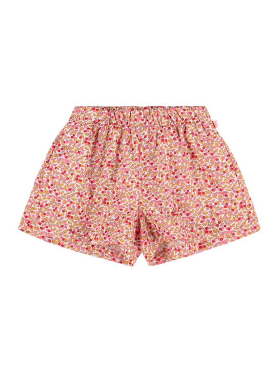 Il Gufo: Shorts in popeline di cotone stampato - kids-girls_0 | Luisa Via Roma