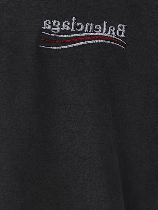 Balenciaga: Inside Out Political cotton t-shirt - Black - men_4 | Luisa Via Roma