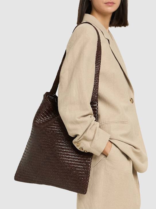 Dragon Diffusion: Ars leather tote bag - Dark Brown - women_1 | Luisa Via Roma