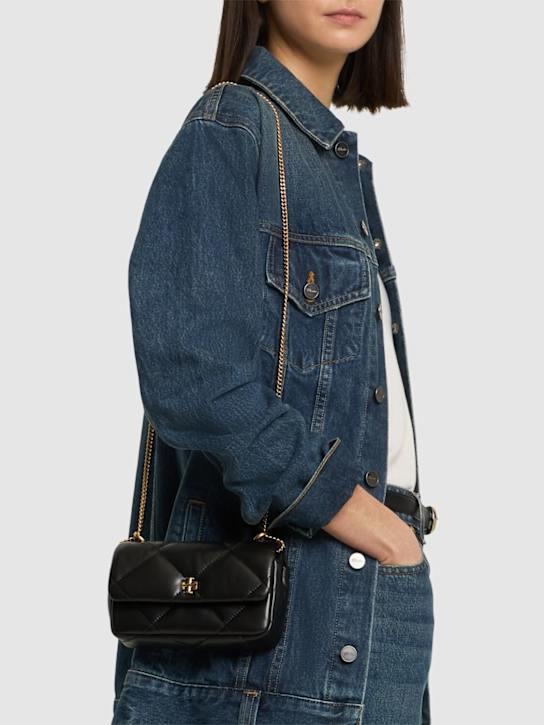 Tory Burch: Mini Kira Diamond quilt flap bag - women_1 | Luisa Via Roma
