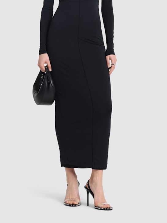 Alexander Wang: 105mm Nova logo PVC sandals - Black - women_1 | Luisa Via Roma