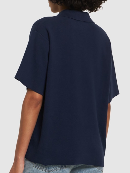 Autry: Knit polo - Blue - women_2 | Luisa Via Roma