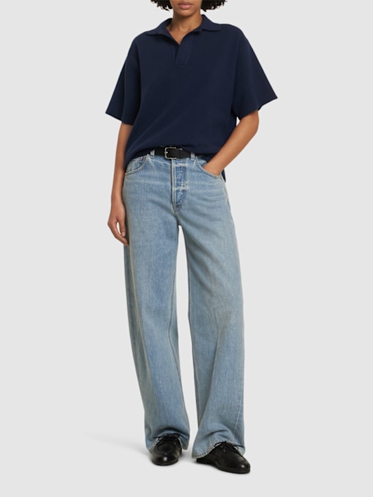 Autry: Knit polo - Blue - women_1 | Luisa Via Roma