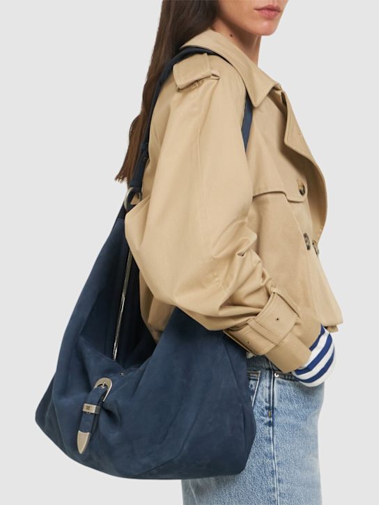 MARGESHERWOOD: Belted hobo suede shoulder bag - women_1 | Luisa Via Roma
