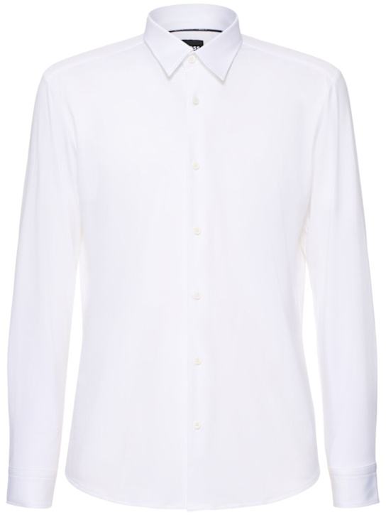 Boss: S-Roan Kent cotton shirt - White - men_0 | Luisa Via Roma