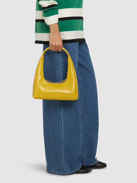 MARGESHERWOOD: Hobo crinkled leather shoulder bag - women_1 | Luisa Via Roma