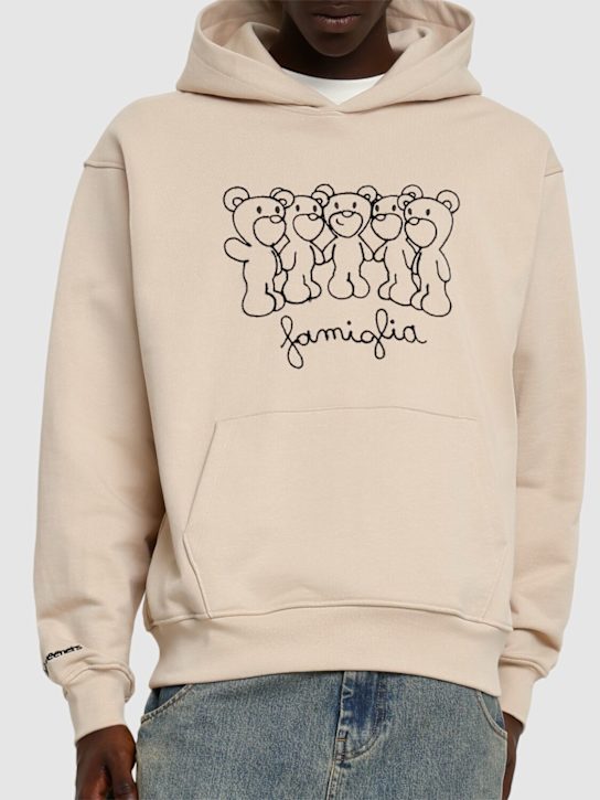 InBetweeners: Unisex "famiglia" embroidered hoodie - Sabbia/Sand - men_2 | Luisa Via Roma