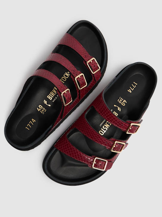 BIRKENSTOCK 1774: Sandali Florida in pelle stampa pitone - Rosso - women_2 | Luisa Via Roma