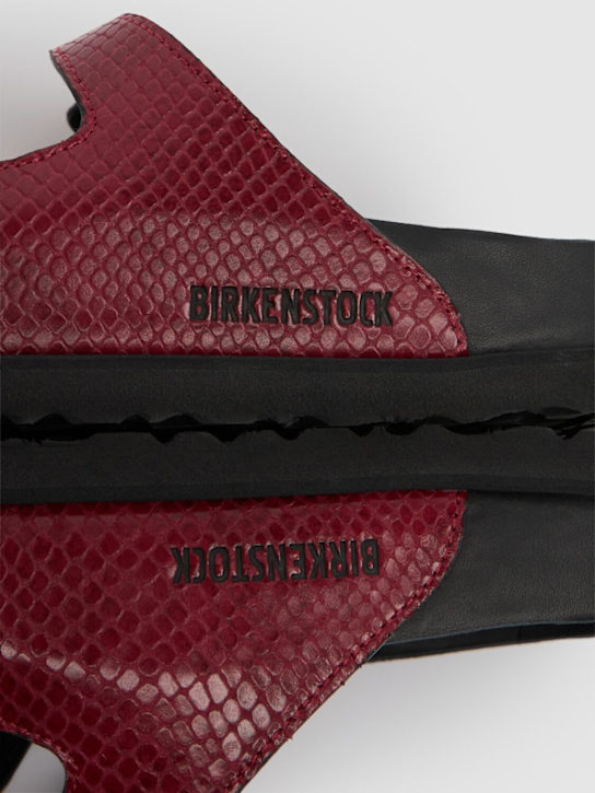 BIRKENSTOCK 1774: Sandali Florida in pelle stampa pitone - Rosso - women_4 | Luisa Via Roma