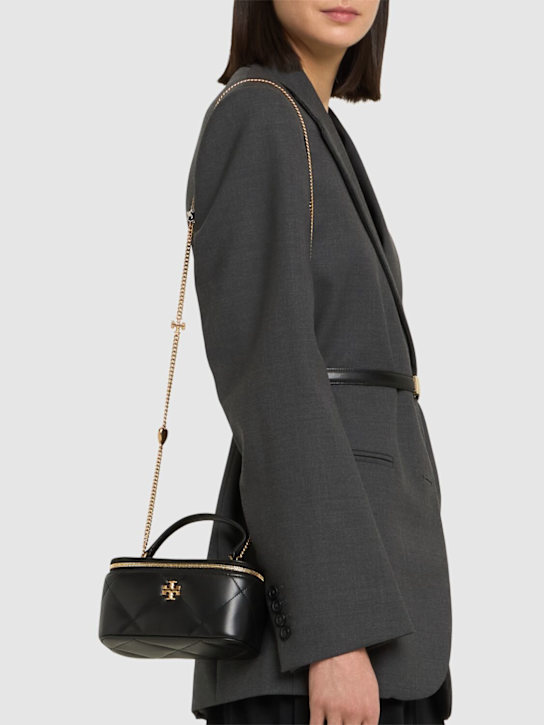 Tory Burch: Kira Charm diamond quilt vanity case - women_1 | Luisa Via Roma