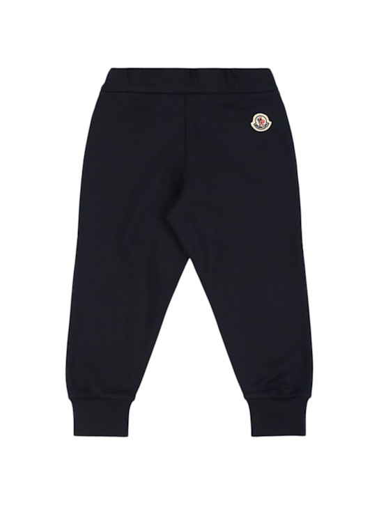 Moncler: Cotton sweatpants - kids-boys_1 | Luisa Via Roma