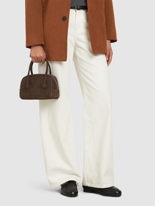 MARGESHERWOOD: Mini Soft Tote nubuck top handle bag - women_1 | Luisa Via Roma