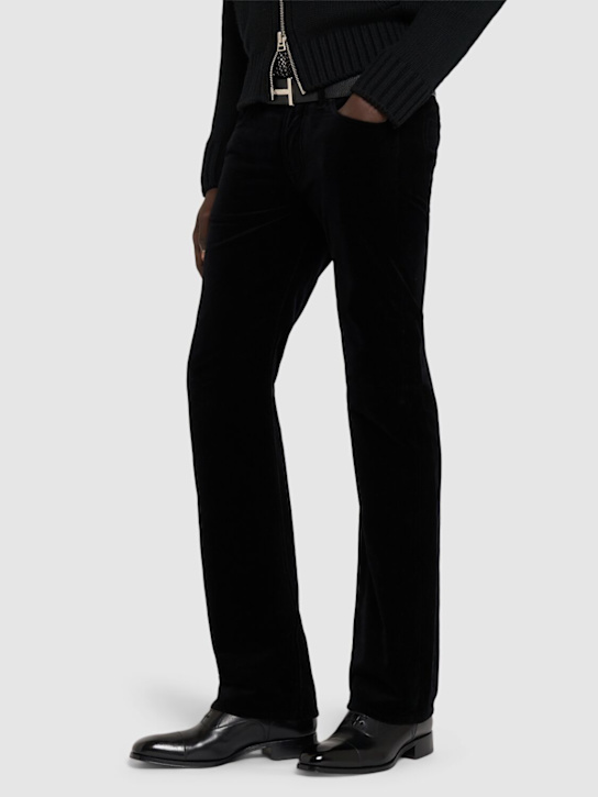 Tom Ford: Claydon leather lace-up oxford shoes - Black - men_1 | Luisa Via Roma