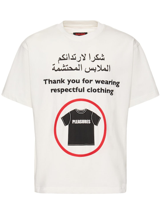 Pleasures: Respect heavyweight t-shirt - men_0 | Luisa Via Roma