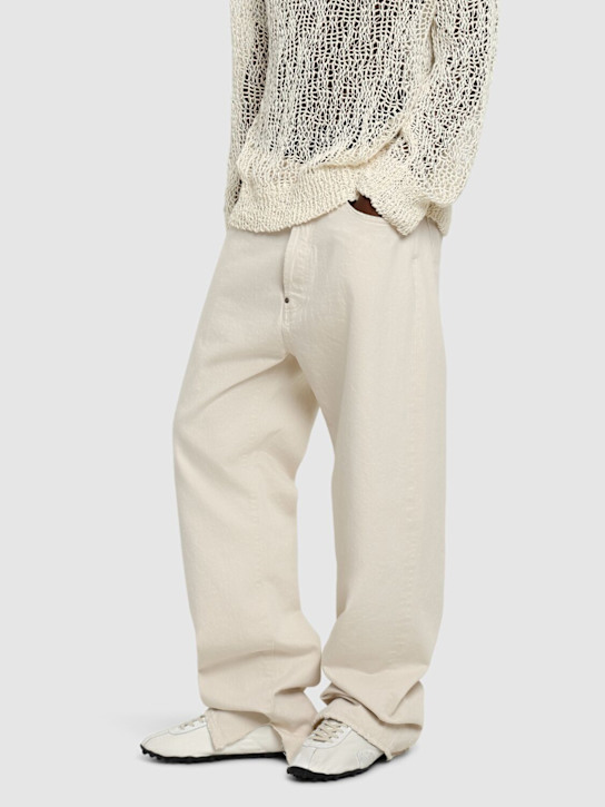 Maison Margiela: Sprinters コットンブレンドスニーカー - ホワイト/ホワイト - men_1 | Luisa Via Roma