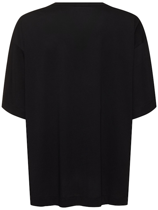 Dries Van Noten: Huin cotton jersey t-shirt - Black - men_3 | Luisa Via Roma