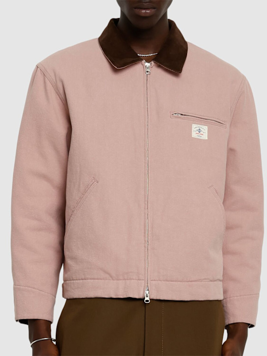 Dunst: Unisex vintage work jacket - Dusy Pink - men_2 | Luisa Via Roma