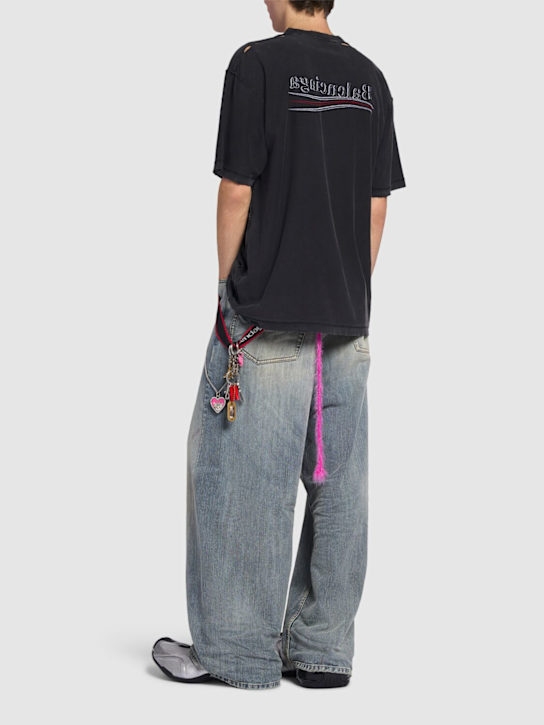 Balenciaga: Inside Out Political cotton t-shirt - Black - men_1 | Luisa Via Roma