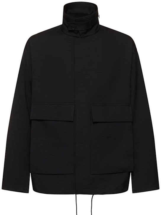 Y-3: Giacca Coach - Nero - men_0 | Luisa Via Roma