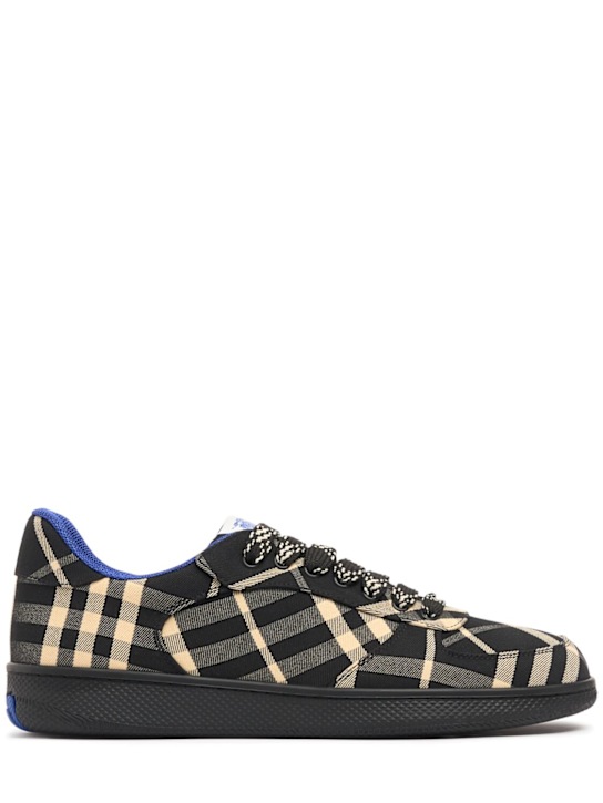 Burberry: Sneakers aus Baumwolle „Terrace Check“ - men_0 | Luisa Via Roma