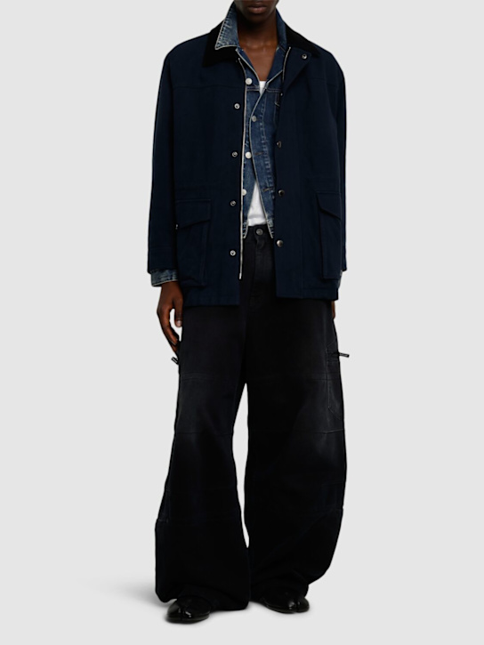 Dunst: Unisex vintage work jacket - Navy - men_1 | Luisa Via Roma