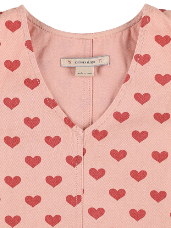 Konges Sløjd: Vestito in denim di cotone stampato - kids-girls_1 | Luisa Via Roma