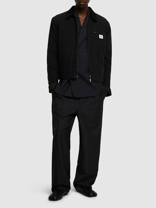 Dunst: Unisex vintage work jacket - Black - men_1 | Luisa Via Roma