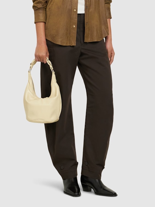 MARGESHERWOOD: Pumpkin leather shoulder bag - women_1 | Luisa Via Roma