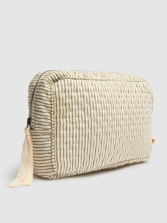 Konges Sløjd: Quilted cotton toiletry bag - Beige - kids-girls_1 | Luisa Via Roma