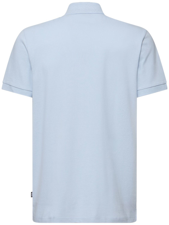 Boss: Pallas cotton polo - Light Blue - men_3 | Luisa Via Roma
