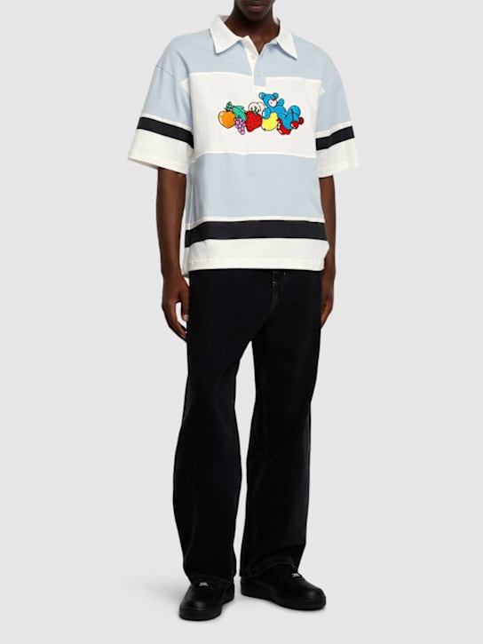 Unisex fruit & bear jersey polo - Thumbnail 2