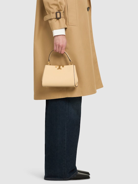 Tory Burch: Mini Eleanor brushed leather satchel bag - women_1 | Luisa Via Roma