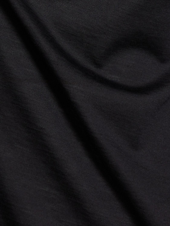 Brunello Cucinelli: Silk & cotton jersey t-shirt - Black - men_4 | Luisa Via Roma