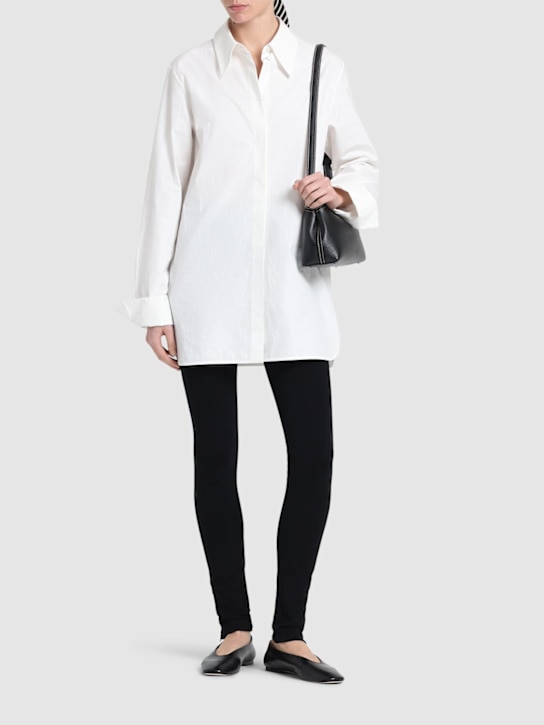 Toteme: Zip stretch viscose leggings - women_1 | Luisa Via Roma