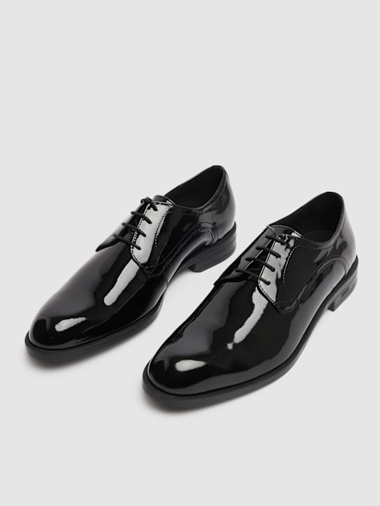 Boss: Tayil patent leather derby shoes - men_2 | Luisa Via Roma