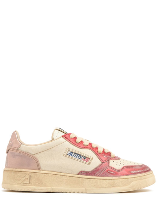 Autry: Super Vintage Low sneakers - Red/Pink - women_0 | Luisa Via Roma