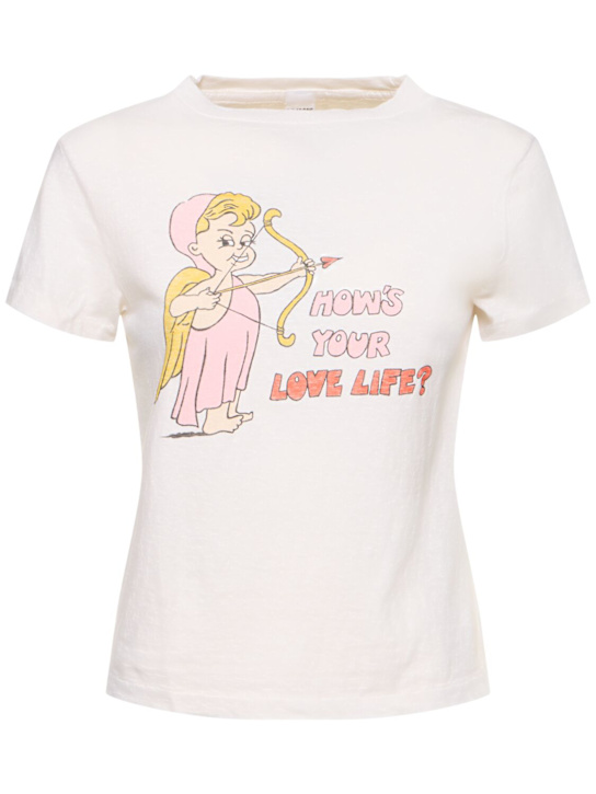 RE/DONE: Classic Love printed jersey t-shirt - women_0 | Luisa Via Roma