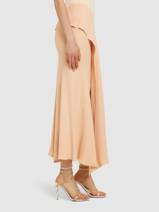 René Caovilla: 105mm Satin & crystal sandals - women_1 | Luisa Via Roma