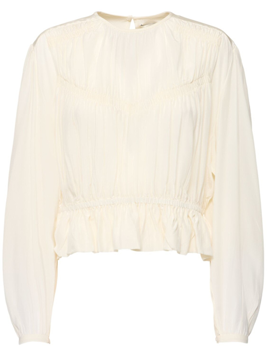 Isabel Marant: Gelina silk crepe de chine shirt - women_0 | Luisa Via Roma