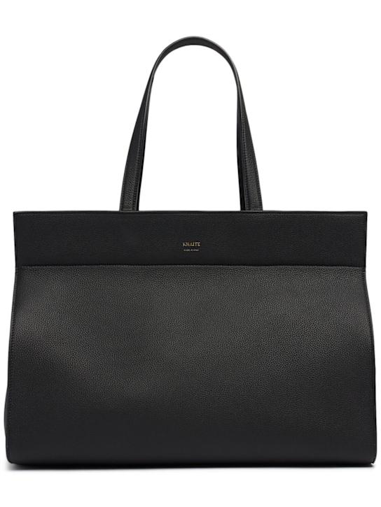 Khaite Crosby smooth leather tote bag