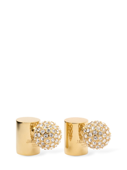 Jacquemus: Les Boucles Perlina stud earrings - women_0 | Luisa Via Roma