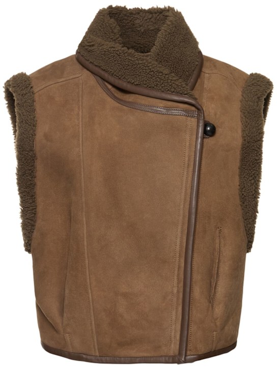 Isabel Marant: Alime lamb fur vest - women_0 | Luisa Via Roma