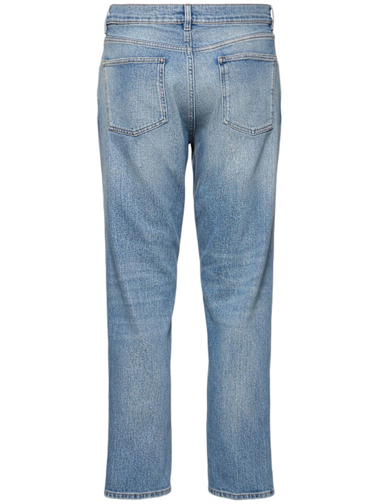 Lardini: Stretch cotton denim jeans - Blue - men_3 | Luisa Via Roma