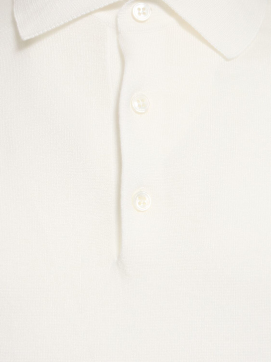 Lardini: Cotton polo - White - men_4 | Luisa Via Roma