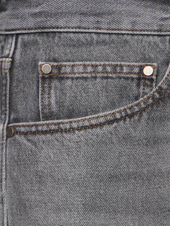 Lardini: Cotton denim jeans - Black - men_4 | Luisa Via Roma